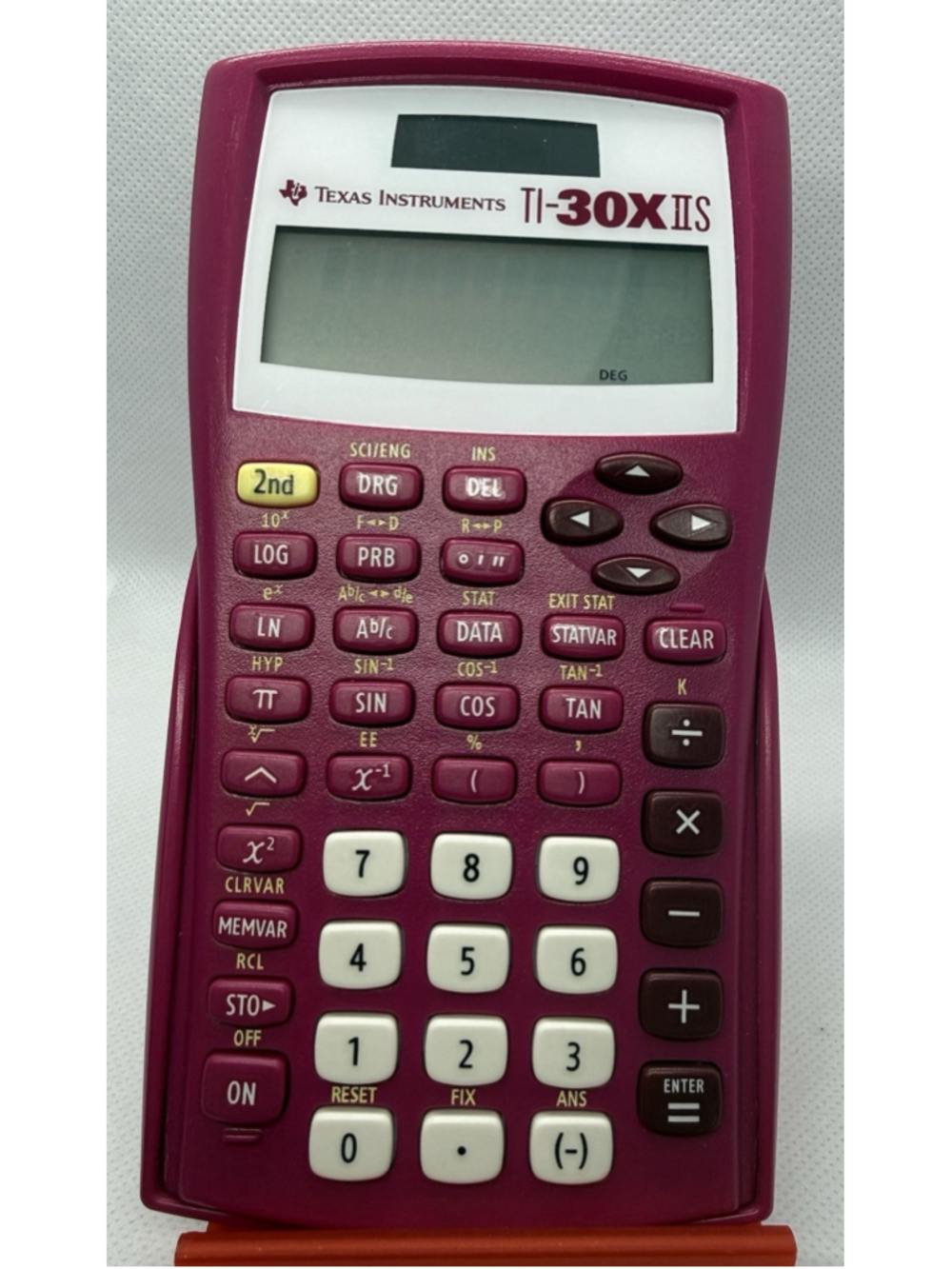 Texas Instruments TI-30X IIS Pink Scientific Calculator With Cover EUC